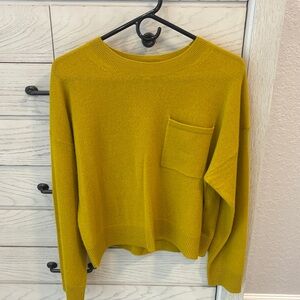 ANTONIO MELANI Mustard Crew Neck Sweater